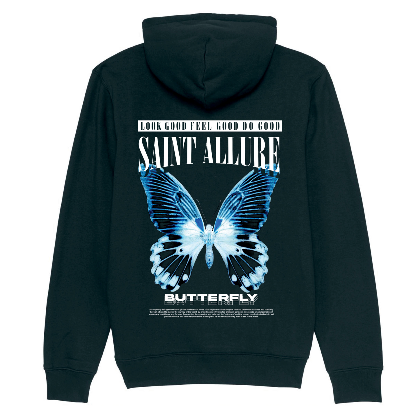 Butterfly Stencil Hoodie Back